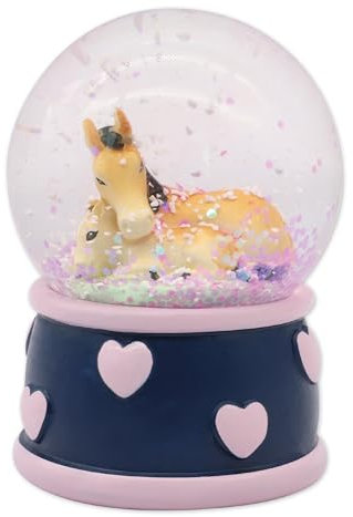 TapirElla Schneekugel Pferde - handbemalte Schüttelkugel Pferd - Traumkugel mit Geschenkverpackung - Glaskugel - Geschenkidee mit schönem Motiv von Lutz Mauder