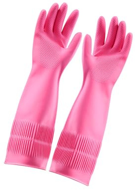 Oxxggkao Schnell trocknende Latex Handschuhe, reißfest, für die Küche unverzichtbar, Handschuhe für Haushalts, Geschirrspül und Reinigungsaufgaben Latex Handschuhe zum Schrubben
