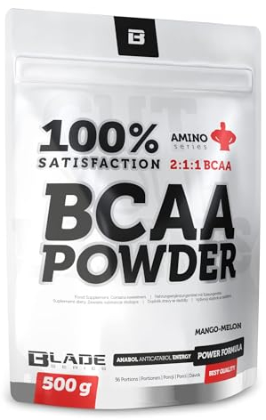 BLADE Series BCAA Pulver Mango&Melone – 500 g – 2:1:1 Aminosäuren – L-Leucin, L-Isoleucin, L-Valin – Muskelaufbau & Regeneration