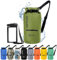 Earth Pak Torrent Serie Dry Bag wassersdichte Tasche mit verstellbarem Schultergurt und wasserfester Handyhülle Ideal beim Kajak Fahren Angeln Rafting Grün 40L