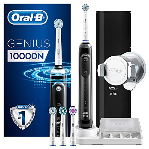 Oral-B Genius 10000N Brosse à dents électrique, 6 modes de brossage pour le nettoyage quotidien, le soin de la gomme, le nettoyage doux, le blanchiment, le nettoyage professionnel, la langue propre,