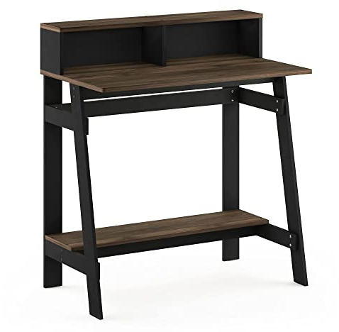 Furinno Simplistic A Frame Computer Desk, Study Desk, Writing Desk, Columbia Walnut