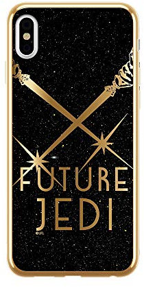 ERT GROUP Original Star Wars TPU Case for iPhone XS MAX, Liquid Silicone Cover, Flexible and Slim, Protective for Screen, Shockproof and Anti-Scratch Phone Case