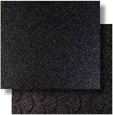 KOBEL - N. 1 scatola di 4 Piastrelle in gomma anticaduta cm 50x50, cm. 2,5 (Totali mq. 1), colore NERO. Pavimento tappeto parco giochi, palestre. Piastrella gomma antitrauma, antishock CERTIFICATA