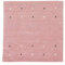 carpetfine Wollteppich Gabbeh Uni Quadratisch Rosa 120x120 cm | Moderner Teppich für Wohn- und Schlafzimmer