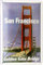 Blechschild 20x30 Golden Gate Bridge San Francisco USA im Retro Nostalgie Vintage Design Urlaub Reisen Ferien Brücke Amerika