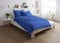 Carpe Sonno einfarbige Mako-Satin Bettwäsche 135x200 cm in hochwertiger Hotelqualität aus 100% gekämmter Baumwolle - Bettbezug Royal-Blau - Mako Satin Uni Bettwäsche Set 135 x 200