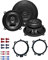 Hifonics VX52 Auto Lautsprecher Boxen 300 Watt 13 cm 2 Wege Koax passend für Mercedes Vito (W639) ab 2003 Türen Front