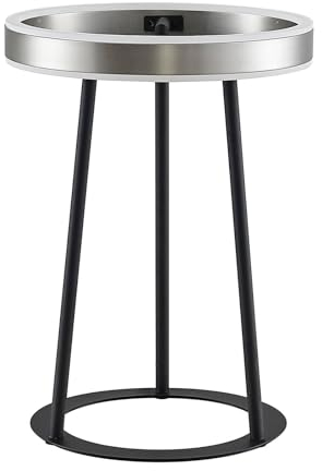 Lucande LED Tischlampe 'Seppe' dimmbar (Modern) in Schwarz aus Metall u.a. für Wohnzimmer & Esszimmer (1 flammig,) - Tischleuchte, Schreibtischlampe, Nachttischlampe, Wohnzimmerlampe