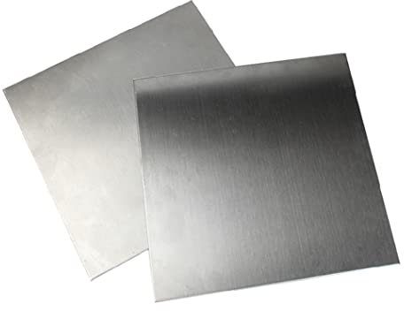 YTGZS 6061 Placa de Aluminio Plancha Aluminio Chapa de Aluminio Plata Hoja de Aluminio Fino para Maquetas de Construcción Espesor 1mm a 10mm,Largo 200mm Ancho 200mm,200mmx200mmx2mm 2pcs