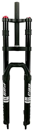 26 27,5 29 Zoll Downhill Federgabel Scheibenbremse QR 9MM Mountainbike Doppelschulter Vorderradgabel 1-1/8 DH Air Shock Absorber Fahrrad