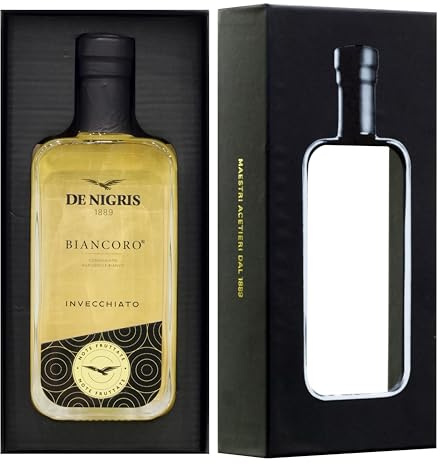 De Nigris BiancOro, White Vinegar, 250ml | Premium Quality Balsamic Vinegar, Authentic Italian Taste