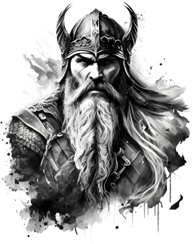 Samunshi Viking Ivar Aufkleber Autoaufkleber für Motorrad Fahrrad Roller oder Auto Sticker Fahrrad MTB Mountainbike Rennrad Viking (8x10cm Viking Ivar)