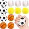 12 Stücke Mini Sportbälle, Soft Bälle, Stressball im Mini Sportball Design, Umfassen Fußball, Basketball, Tennis und Baseball für Erwachsene und Kinder, Stress Angst Linderung