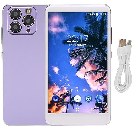 Lettore MP4 con Bluetooth, Touch Screen HD da 5 Pollici Lettore Musicale WiFi Riduzione del Rumore HiFi Lettore MP4 con Fotocamera, Batteria da 2200 MAh (Viola)
