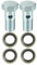 X AUTOHAUX Lot de 2 adaptateurs universels de boulons de frein banjo M12 x 1,0 avec rondelles