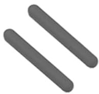HSSDTECH 2PCS Laptop Bottom Cover Rubber Feet Strips Replacement for DELL Latitude 5420 5430 P157G Laptop Bottom Case Rubber Feet (2.9cm)