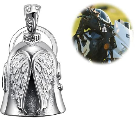 1 guardian bell,Clochette moto Guardian Ride bell,Guardian bell Acier Inoxydable,Lucky bell Cloches de Moto Cloches,Cloche D'esprit pour Motard,bell Guardian bell ou Porte Clés