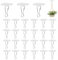 Kit de 40 Attaches Plafond Transparent, Avec 50 Pinces, Sans Percer - Idéal pour Décorations, Cuisine