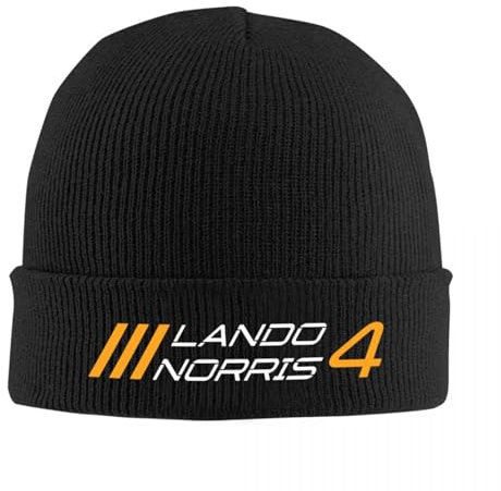 EIILHUED Lando Norris 4 Strickmützen Qualität Outdoor Grafik Unisex Kopfbedeckung Strickmützen