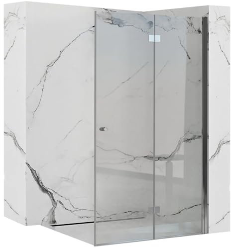Rea Porte de douche MODULO FOLD N2 110 cm (Chrome)