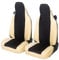 Auto Accessori Lupex Coprisedili auto compatibili con Smart fortwo, 450 451 e 453, 1 2 3 Serie, Tessuto Policotone (Nero - Beige)