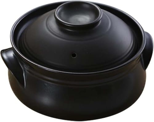 Cocotte en céramique avec couvercle, soupière en céramique, marmite ronde en terre cuite, marmite à soupe, marmite chaude, marmite en argile chinoise pour la cuisine du restaurant et de la maison