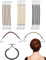 KGDUYC 18 Pezzi Ganci per Capelli Elastici, Ganci di Coda di Cavallo Clip, Elastici per Capelli con Chiusura con Gancetti per le acconciature a coda di cavallo delle ragazze delle signore
