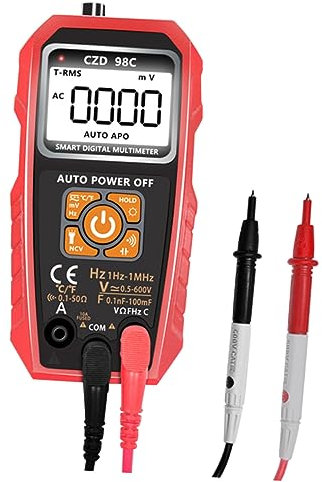jojofuny Digital-Multimeter portable digital multimeter voltmeter Voltage meter voltometer Frequenzmesser Taschenmultimeter Durchgangsprüfer Induktivitätsmesser Multimeter digital