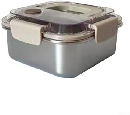 FUBESK 304 Stainless Steel Freshening Box, Leak-proof Lunch Box, Heatable Insulated Meal Prep Container For Microwave Oven(1200ML)