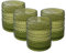 YODITI Lot de 4 Verre a Eau 350 ml: Verre à Whisky Coloré - Verrerie Vintage Verres Cocktail Gobelets - Lave-Vaisselle (Vert)