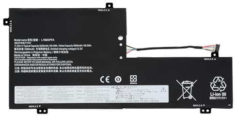 BLESYS L18M3PFA L18D3PF2 Battery for Lenovo Yoga C740-15IML (81TD) Laptop 11.52V 60.3Wh 3ICP4/67/141 5B10T83739 5B10T83740 5B10W67258 5B10 W67400 2 US