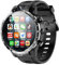 XINDADA Phone Call Camera 4g Lte 4G Android Phone Smart Watch GPS WIFI One Click SOS Health Measurement Womens Mens X600S Round Smartwatch (Black)