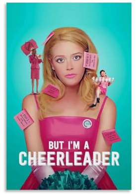 Filmposter But I'm A Film, Cheerleader, Teenager, romantische Komödie, Retro-Filmposter, Wandkunst, Leinwand, ästhetisches Cover, Poster, Vintage-Musik und Filme, dekoratives Gemälde für Wohnzimmer