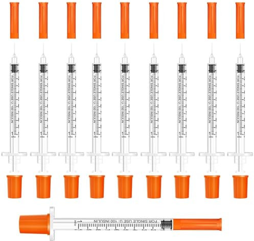 10 Pcs Multi Purpose Precision Distribution Measuring Tools 1ml 30G 8mm Individually Sealed Packaging for Lab Oil or Glue Pets Feeding