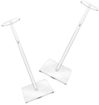 TEMPNAP 2 Stück Acryl Hutständer Transparent Höhenverstellbar Für Tisch Hutablage Langlebig Und Stabil