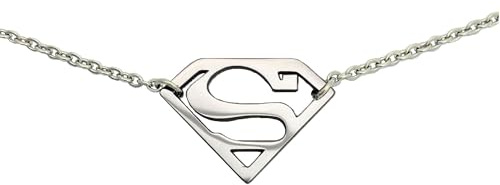 Tapp Collections Stainless Steel Superhero Pendant Necklace, 30 mm (1.2 inches)