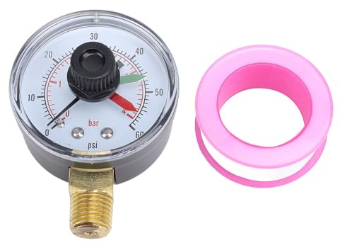 Druck mit Zifferblatt-Ersatzgehäuse, DN8-Außengewinde, Wasserdruck für ECX271261 Poolfilter, vielseitig einsetzbar
