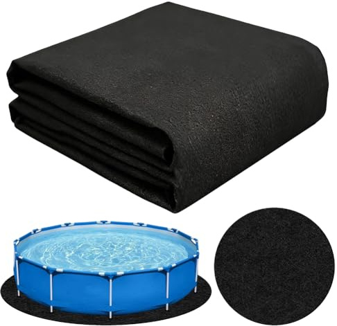 Base de Piscina Redonda 305/370/460 – Lona de Suelo y Piscina Suelo Protector, Base Antideslizante y Resistente al Desgaste para Piscina, Multifuncional para Piscinas al Aire Libre 460 cm