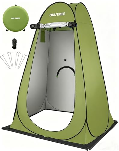 Tente de Douche Pop Up, Tentes de Camping Portable, Cabine de Douche Camping Anti-UV et Pluie, Tente de Toilette pour Randonnée en Plein Air, Plage, Pique-Nique et Pêche