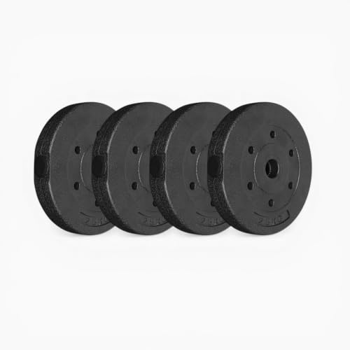 GymSets 1 Vinyl Weight Plates, 10kg Set (4x2.5kg)