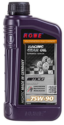 ROWE Hightec Racing Gear Oil SAE 75W-90-1 Liter PKW Getriebeöl vollsynthetisch für Rennsport | Made in Germany