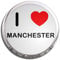 I Love Manchester - Fridge Magnet Memo Clip