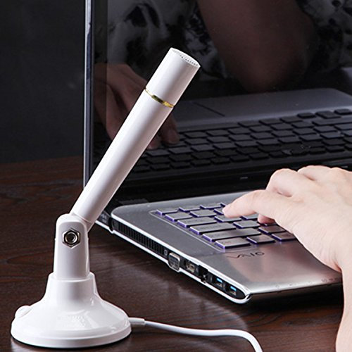 Tutoy Tmk-G22 Mini Microfono Registrazione Dynamic Condensatore Mic per Video Chat Gaming Phone-Bianco