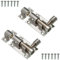 2X Chrome 40mm Door Slide Bolts - Small Bathroom Latch Locks