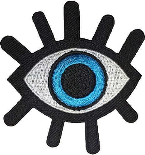 EVIL EYE BALL PATCH TATTOO Embroidered Biker Heavy Chopper Ride Motorcycle For Jacket Vest Costume Sewing Iron On Patch