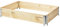 rg-vertrieb Palettenrahmen Aufsatzrahmen für Europaletten Hochbeet Gartenbeet Stapelrahmen 120x80x19cm Natur