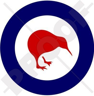 NEUSEELAND Luftwaffe RNZAF Kiwi Flugzeug Rondelle 100mm Auto & Motorrad Aufkleber, Vinyl Sticker