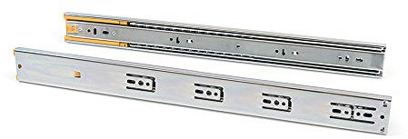 Emuca – seitliche Guías Para Cajones Con Rodamiento Bolas 45 mm x 650 mm, 1 Stück Juego für Guías