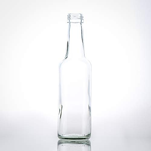 10 botellas de cristal pequeñas 250 ml con tapón de rosca PP28 dorado – Botellas vacías para rellenar, como botellas de vino o licor de 250 ml.